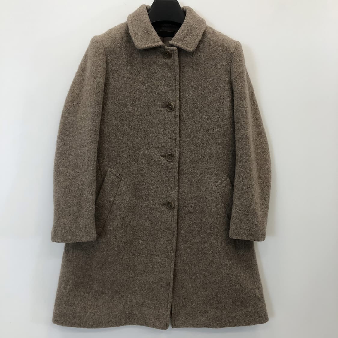 유니클로 싱글 울 코트 여성 XL 오트밀 상품이미지1