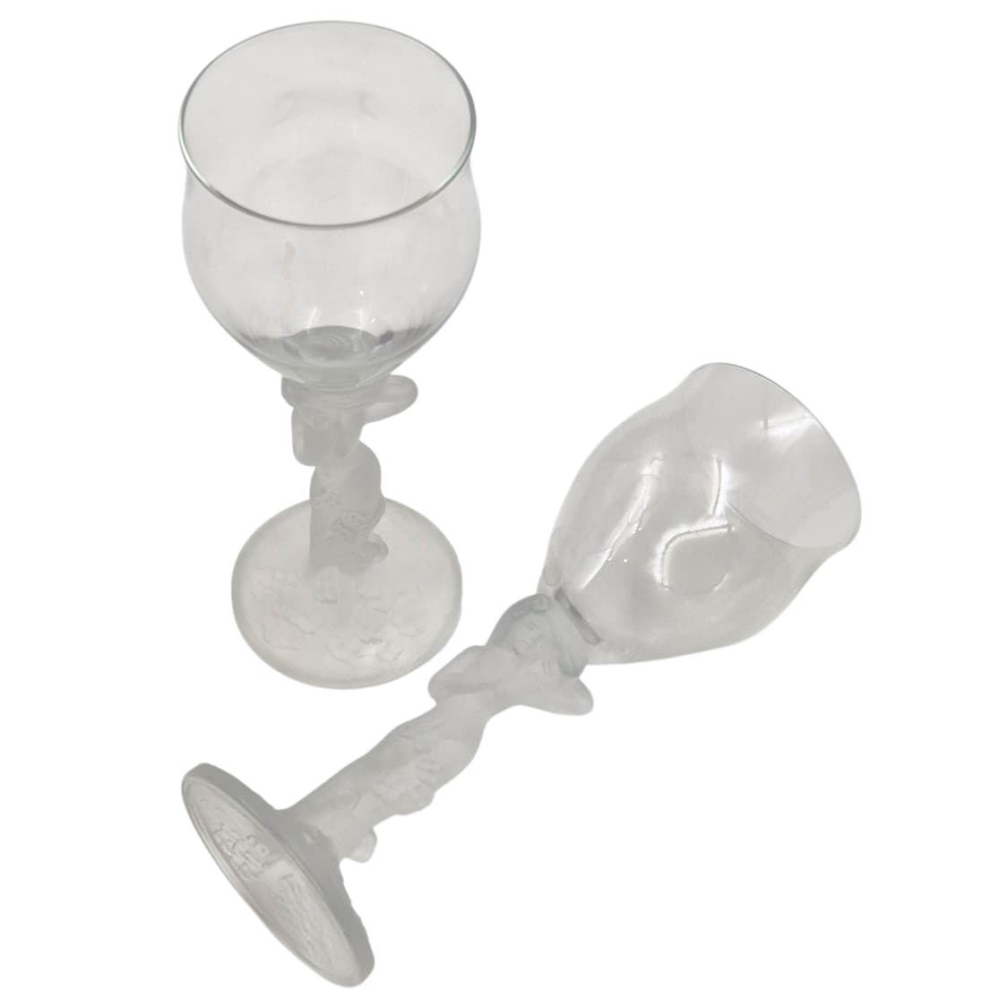 70s 이시즈카 엔틱 꽃의 정령 불투명 와인잔 1p 상품이미지2