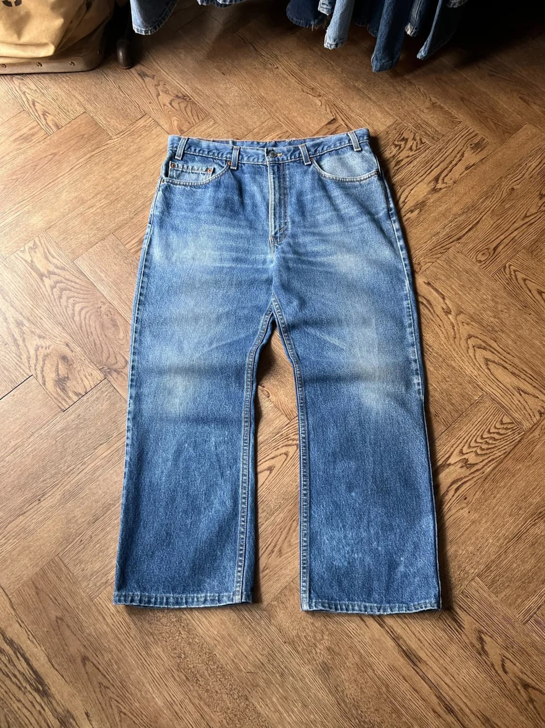 [36]90's 리바이스 Made in USA 빈티지 플레어진 F19 상품이미지1