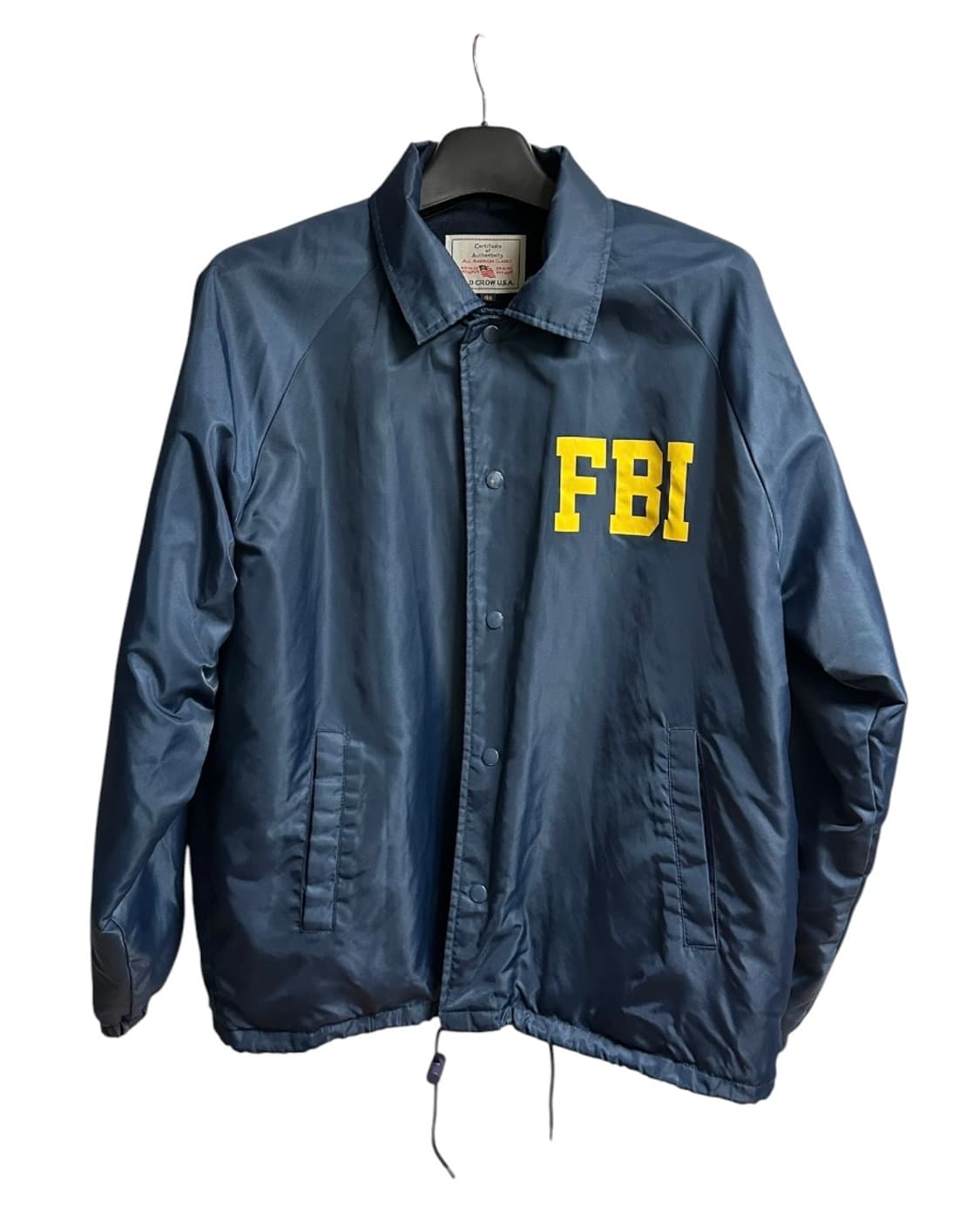 [L] USA F.B.I 올드크로우 코치자켓 네이비 상품이미지1