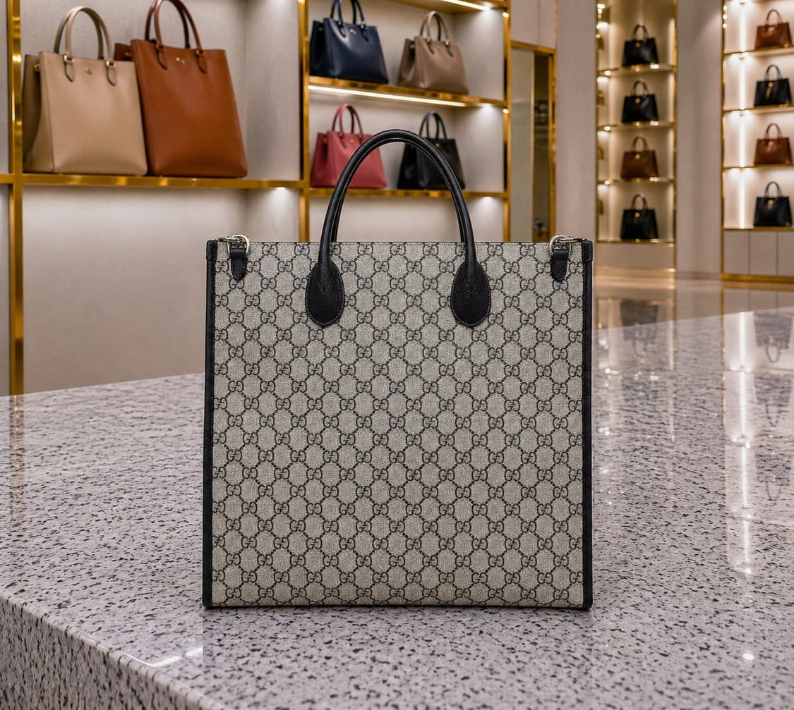 [A급] 구찌 인터로킹 G GG 수프림 캔버스 토트백 미디엄 판매합니다! 상품이미지2