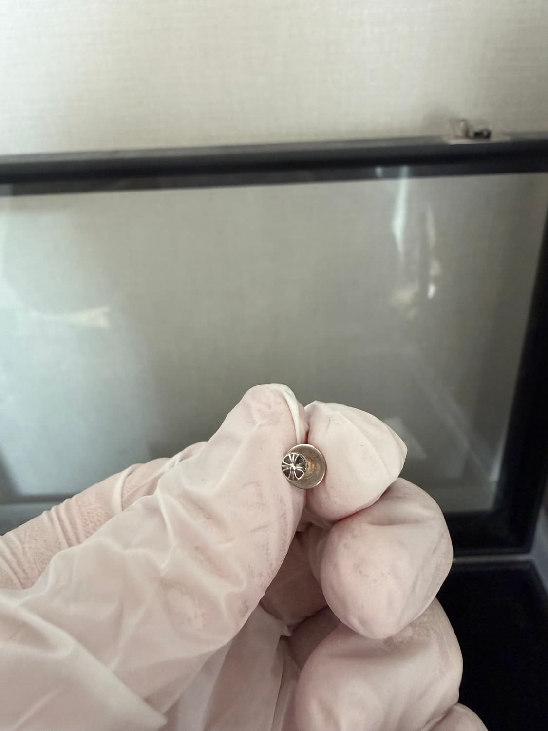 (맨아코) 크롬하츠 미니 크로스볼 이어링 귀걸이 2개 한스룸 상품이미지6