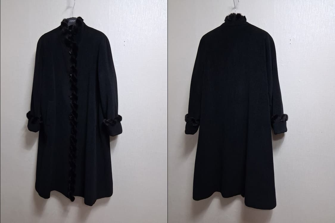 일본수입빈티지 양모혼합 천연밍크트리밍 블랙앙고라롱코트77까지프리

양모  상품이미지2