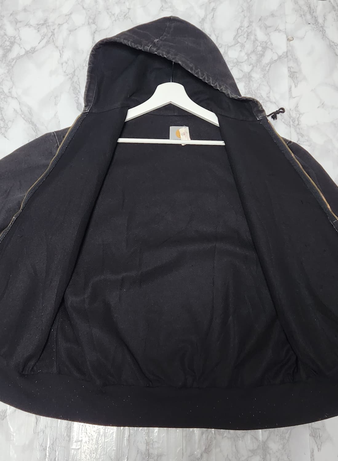 칼하트 JR105 블랙 엑티브 후드 자켓 상품이미지5