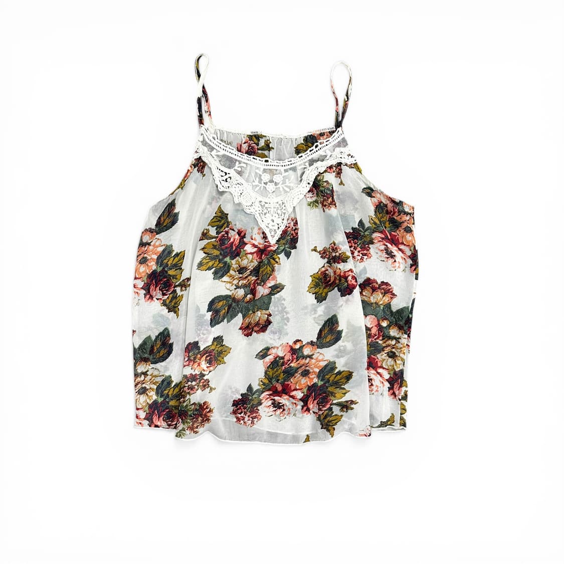 Floral Draping Lace Sleeveless 상품이미지2