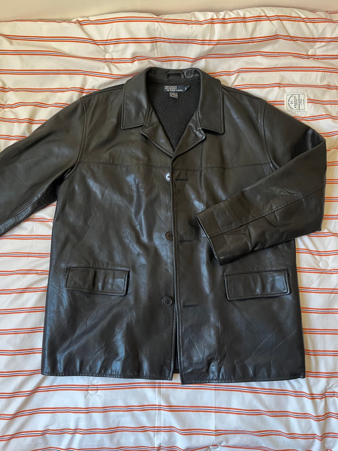 폴로 랄프로렌 가죽 자켓 코트 카코트 상품이미지1