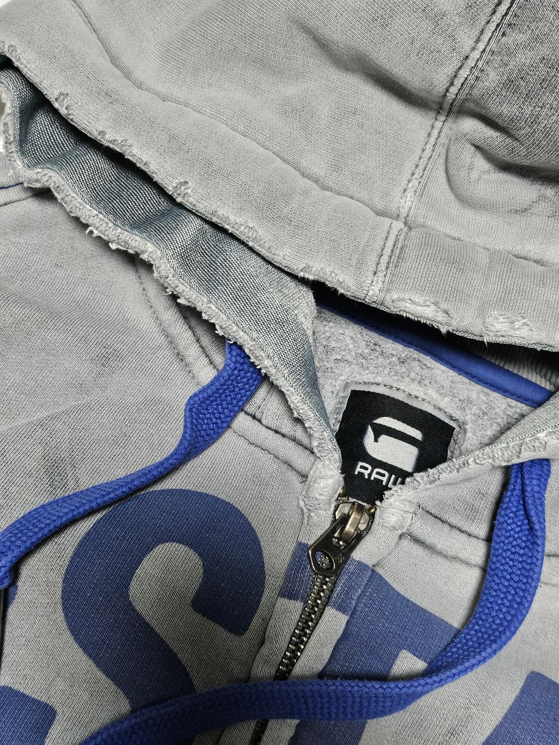 G-Star raw 빈티지 데미지 후드 집업 XL 상품이미지5