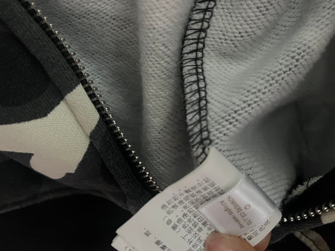 베이프 흑계 카모 후드집업 상품이미지9