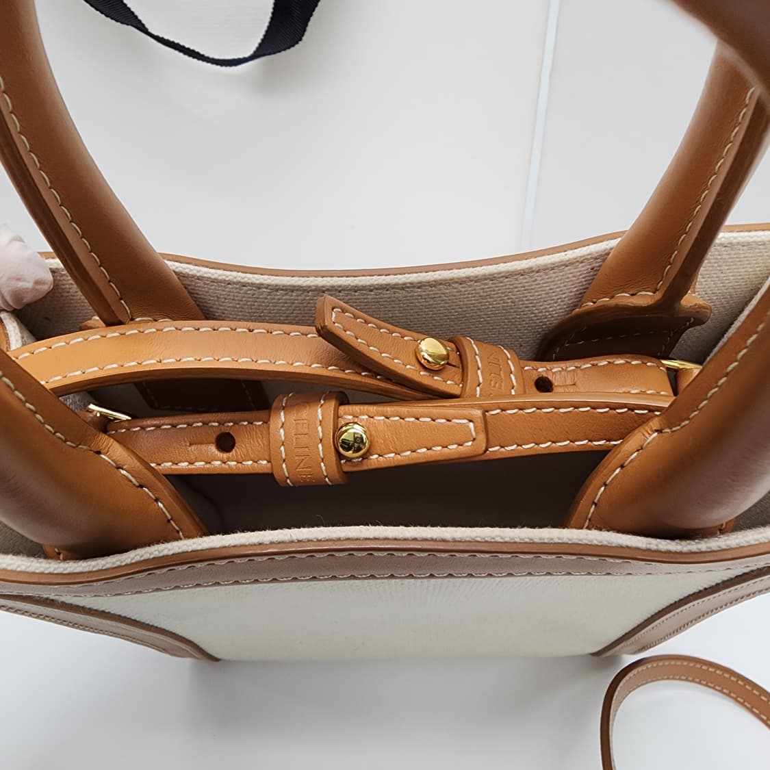 전시품급 셀린느 카바스 미니 버티컬 토트백 숄더백 상품이미지8