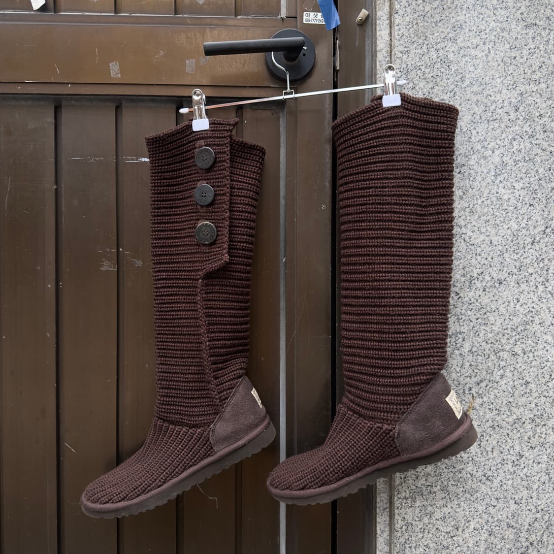 2000s Y2K 니트 카디 어그 부츠 상품이미지2
