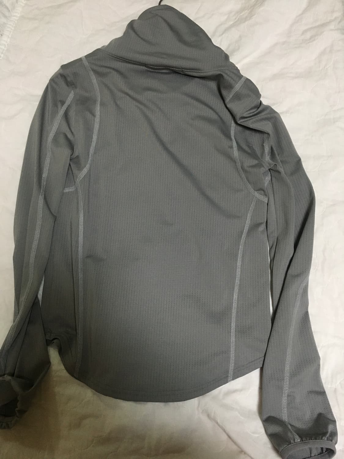 미스치프 드레이프드 터틀넥 탑 그레이 상품이미지4