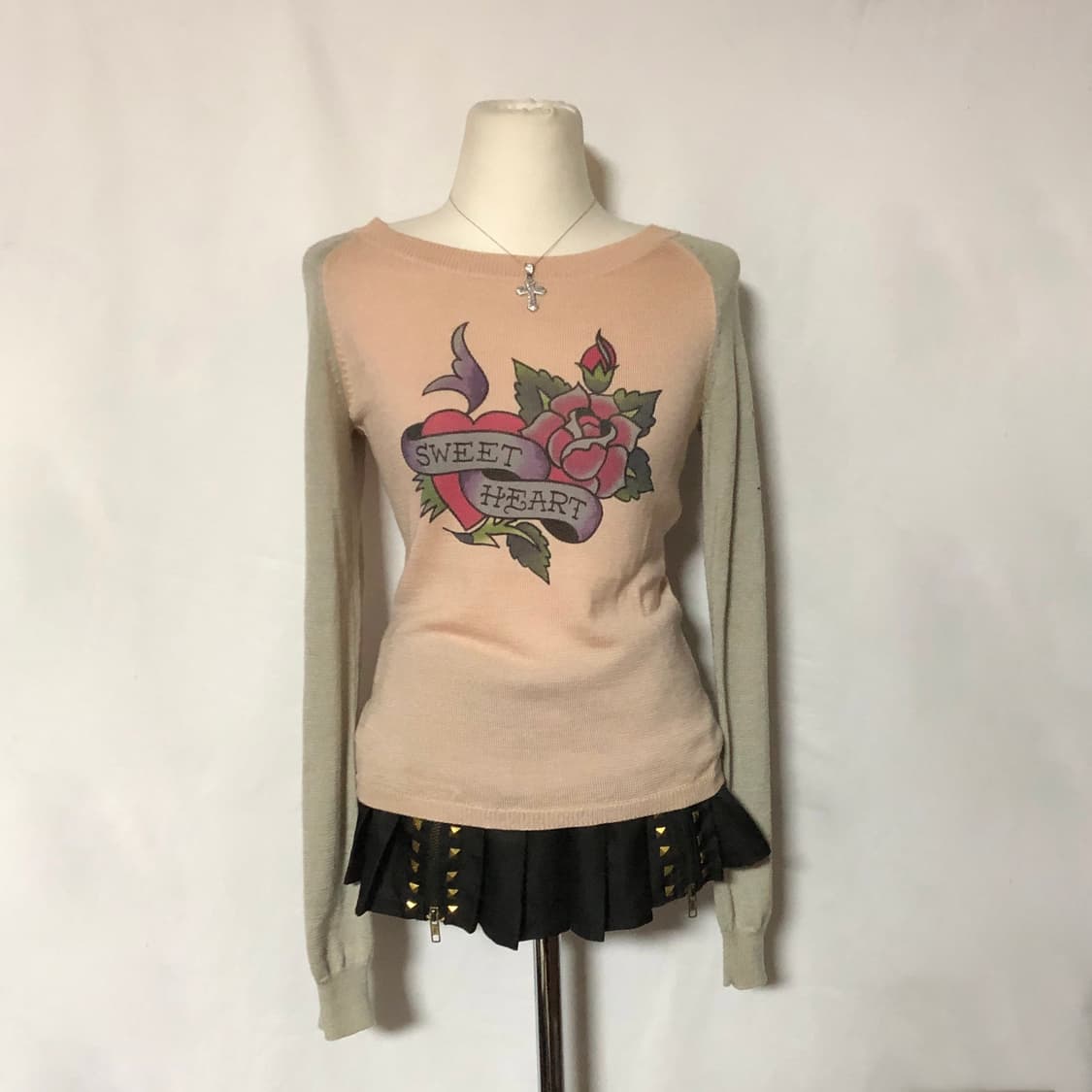 에드하디 니트  핑크 상품이미지4