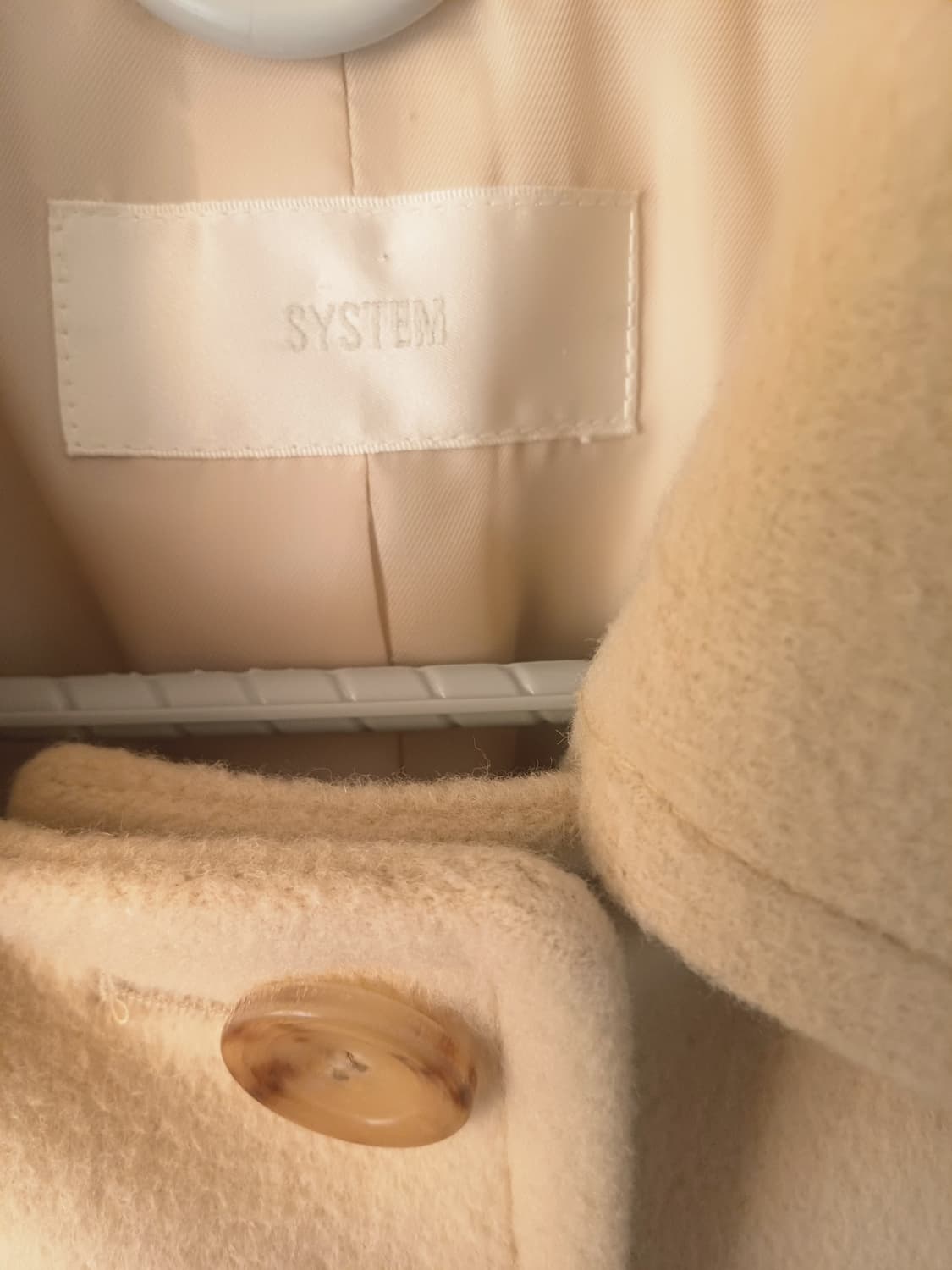 한섬 시스템 여성 베이지 울코트 상품이미지4