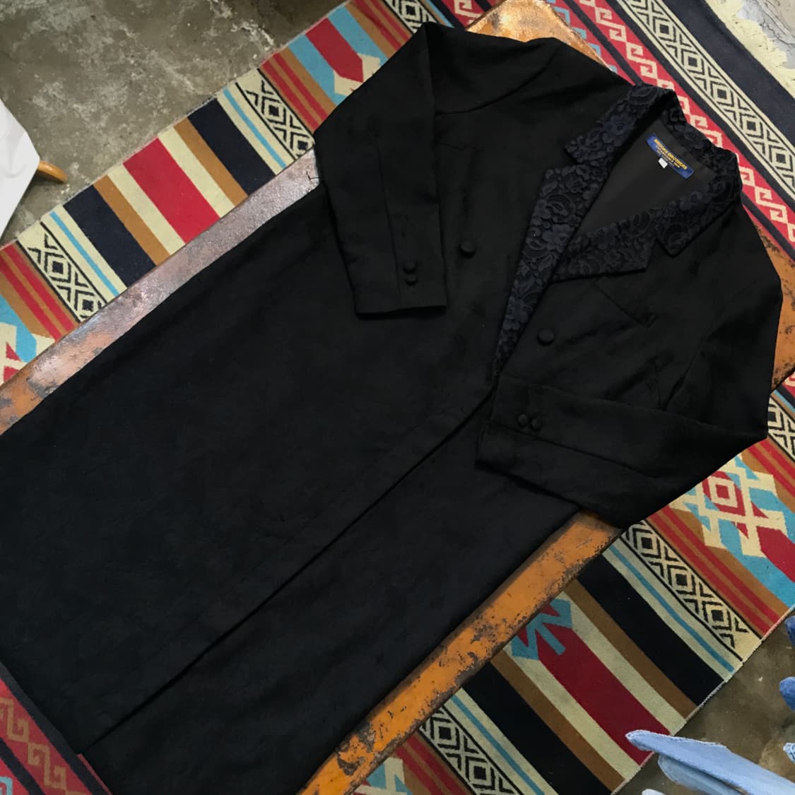 브룩스브라더스 블랙네이비 레이스 드레스코트 여성 55 사이즈 상품이미지1