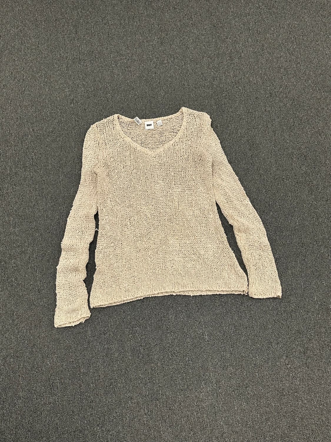 S)DKNY vintage 여성 보헤미안 v넥 니트 상품이미지1