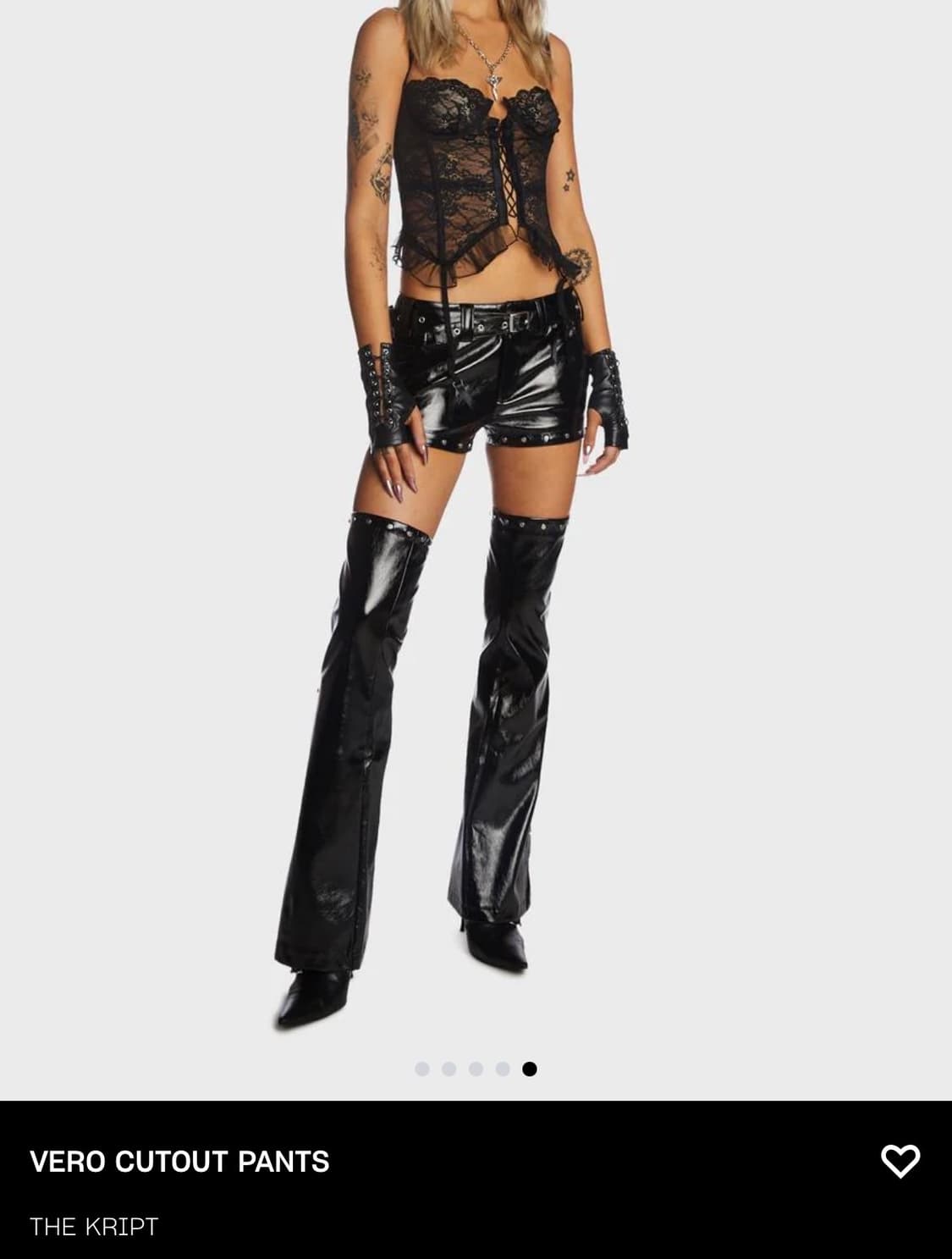 The KRIPT VERO CUTOUT Dark PANTS 상품이미지10