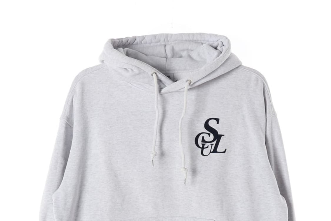 스컬프터 로고 오버핏 후드티 멜란지 그레이 M 상품이미지3