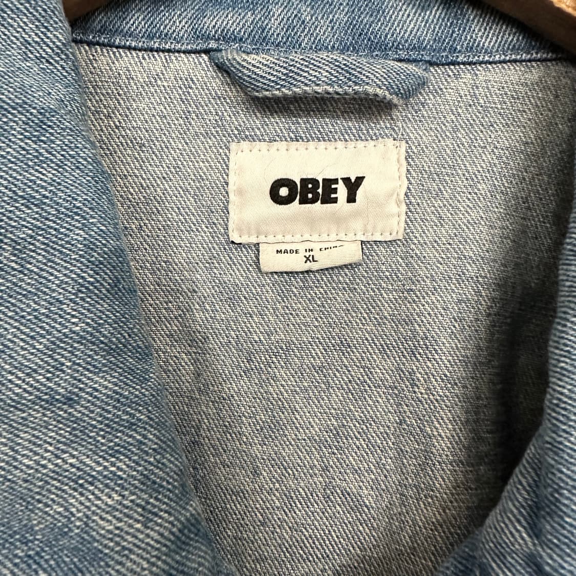 오베이 페인팅 데님 집업 자켓 상품이미지6