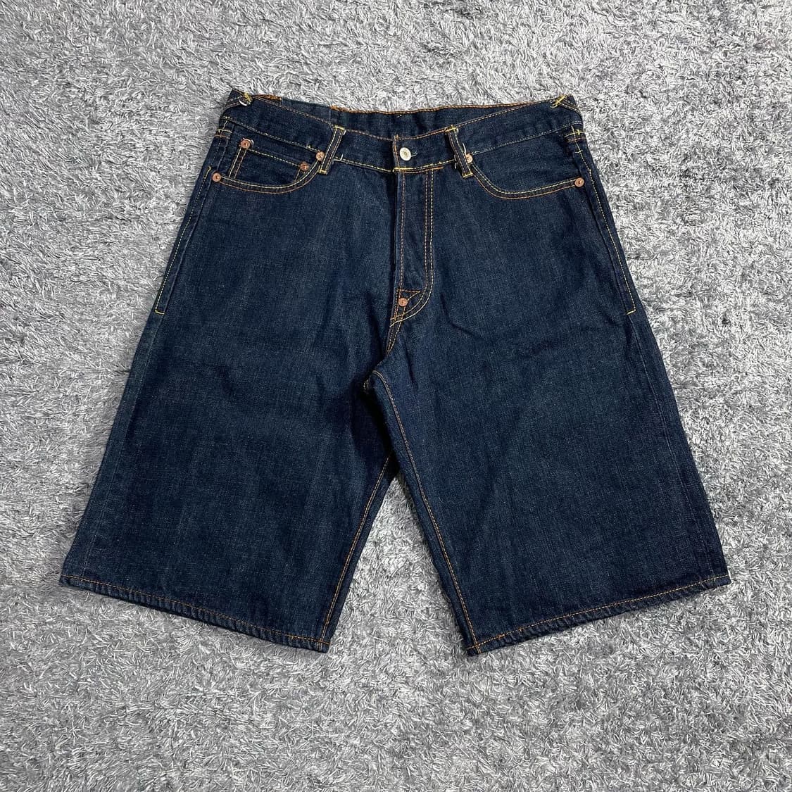 Evisu Japon 가쿠 엠브로이드 데님쇼츠 상품이미지4