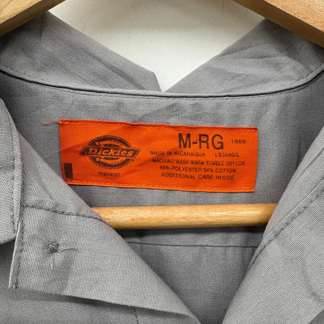 디키즈 셔츠 회색 + 줌바 패치 남성M 상품이미지4