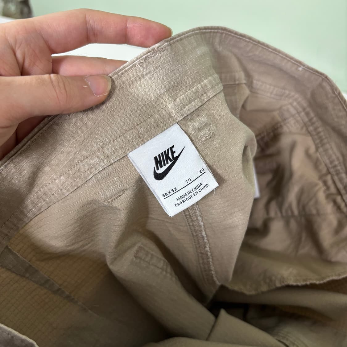 38 나이키 베이지 레귤러핏 카고팬츠 상품이미지5