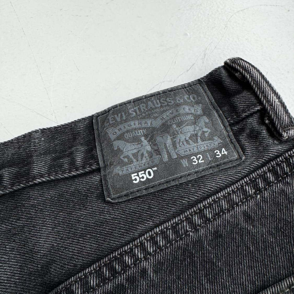 리바이스 00s 550 흑청 데님팬츠 상품이미지6