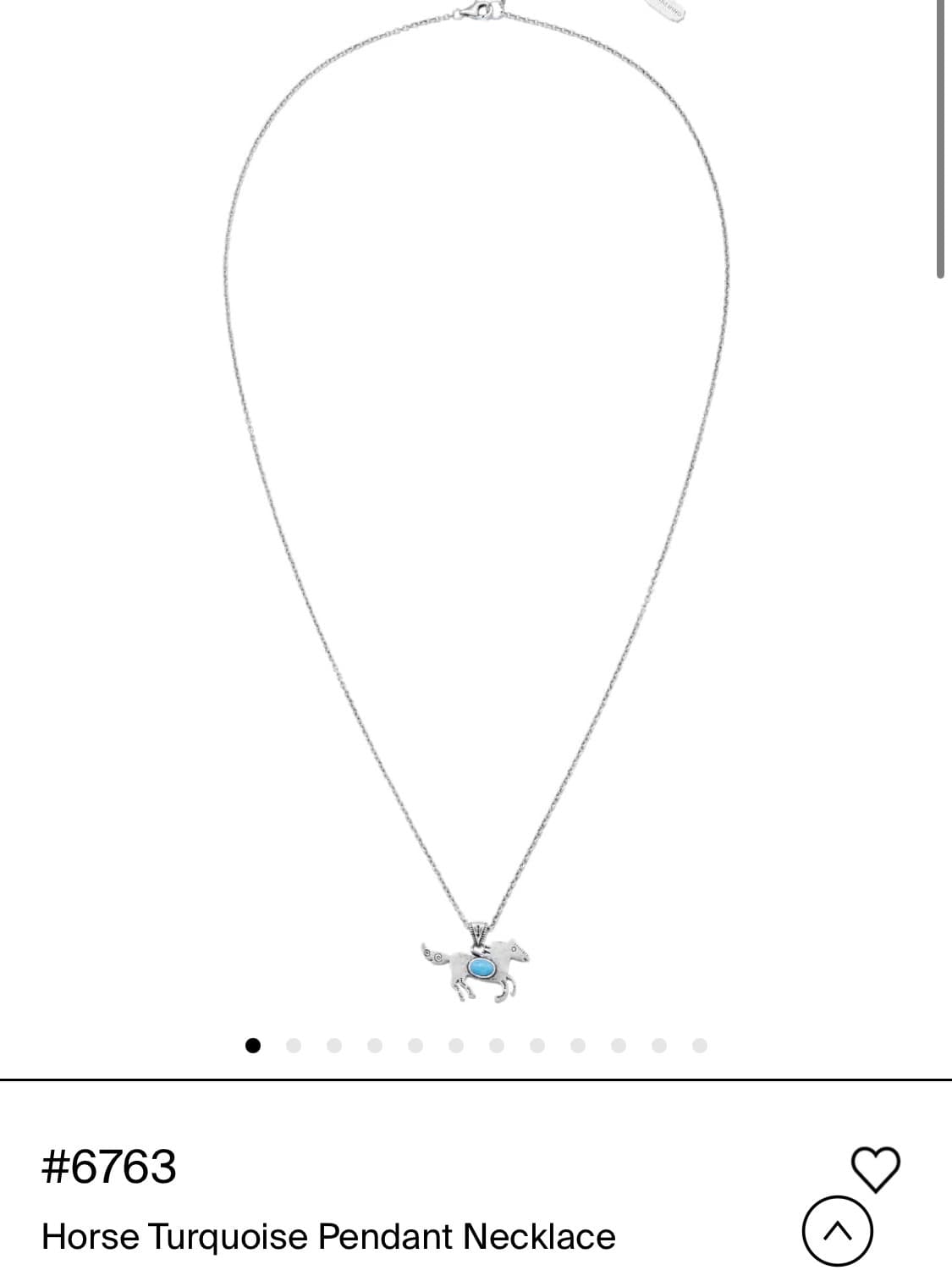 넘버링 #6763 Horse Turquoise Pendant Neckla 상품이미지1