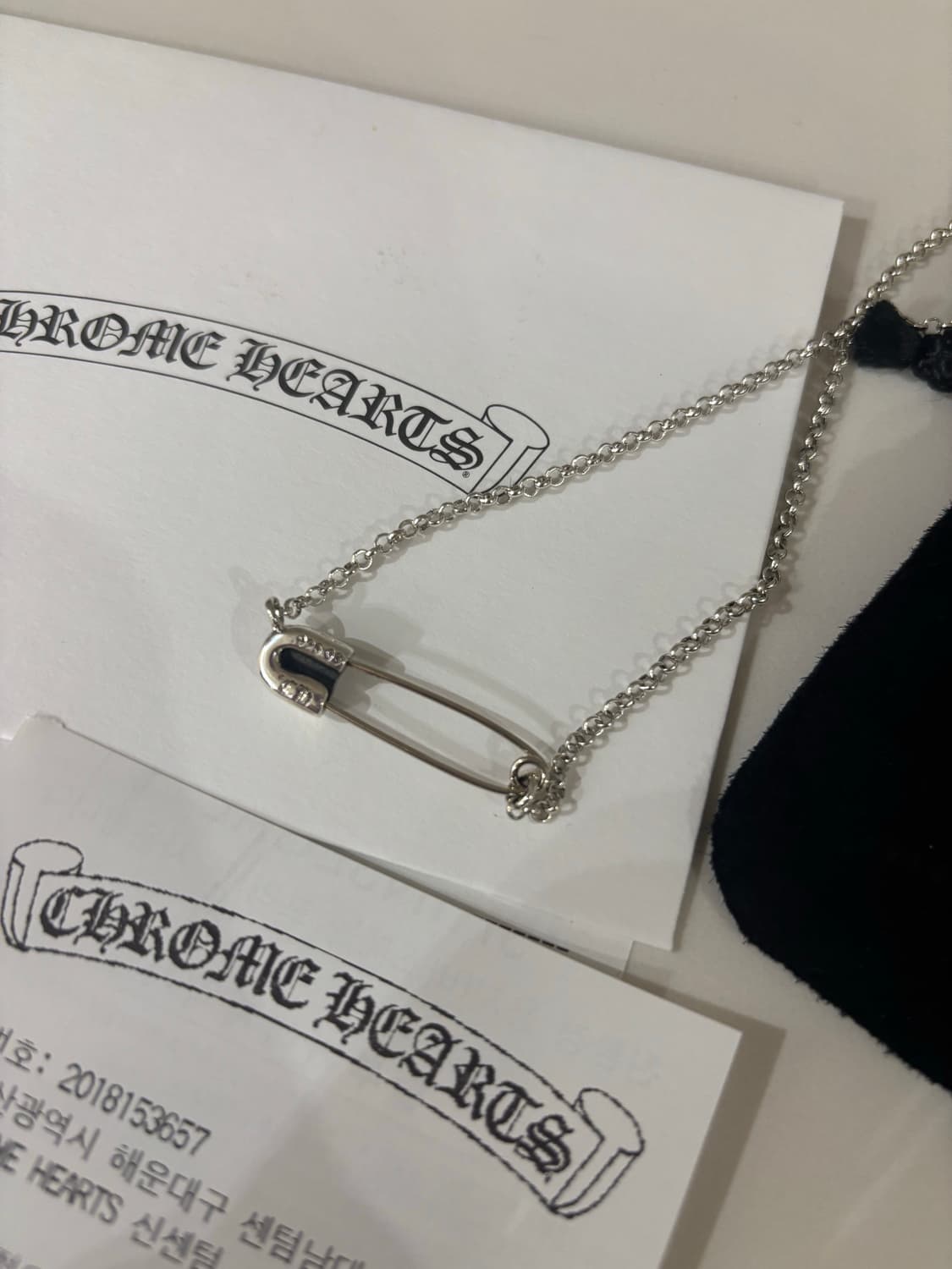 크롬하츠 세이프티핀 목걸이 상품이미지2