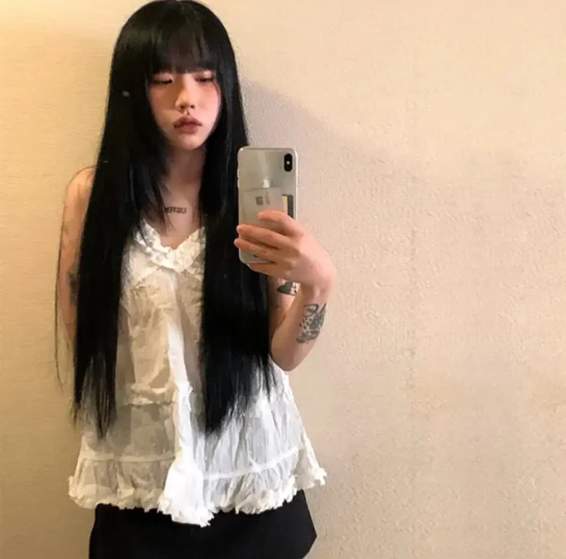 애니원모어 이지 레이스 레이어드 나시 상품이미지1