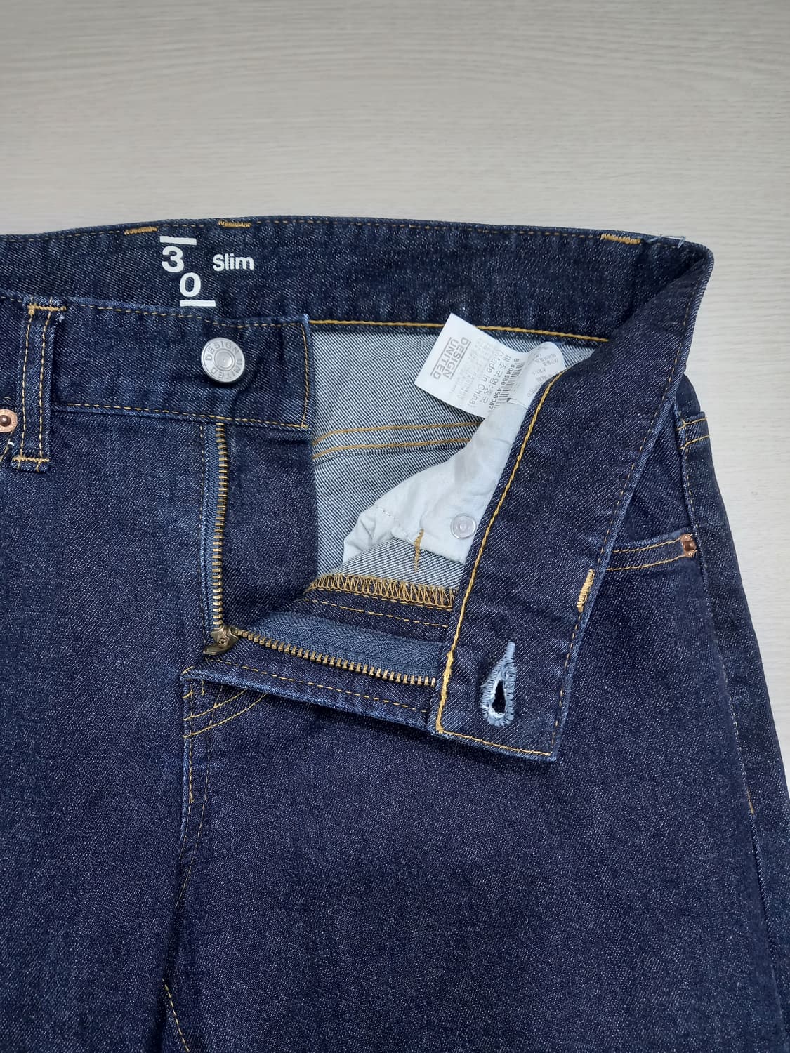 30 DESIGN UNITED 스판 슬림일자진 진청 30-173 상품이미지6