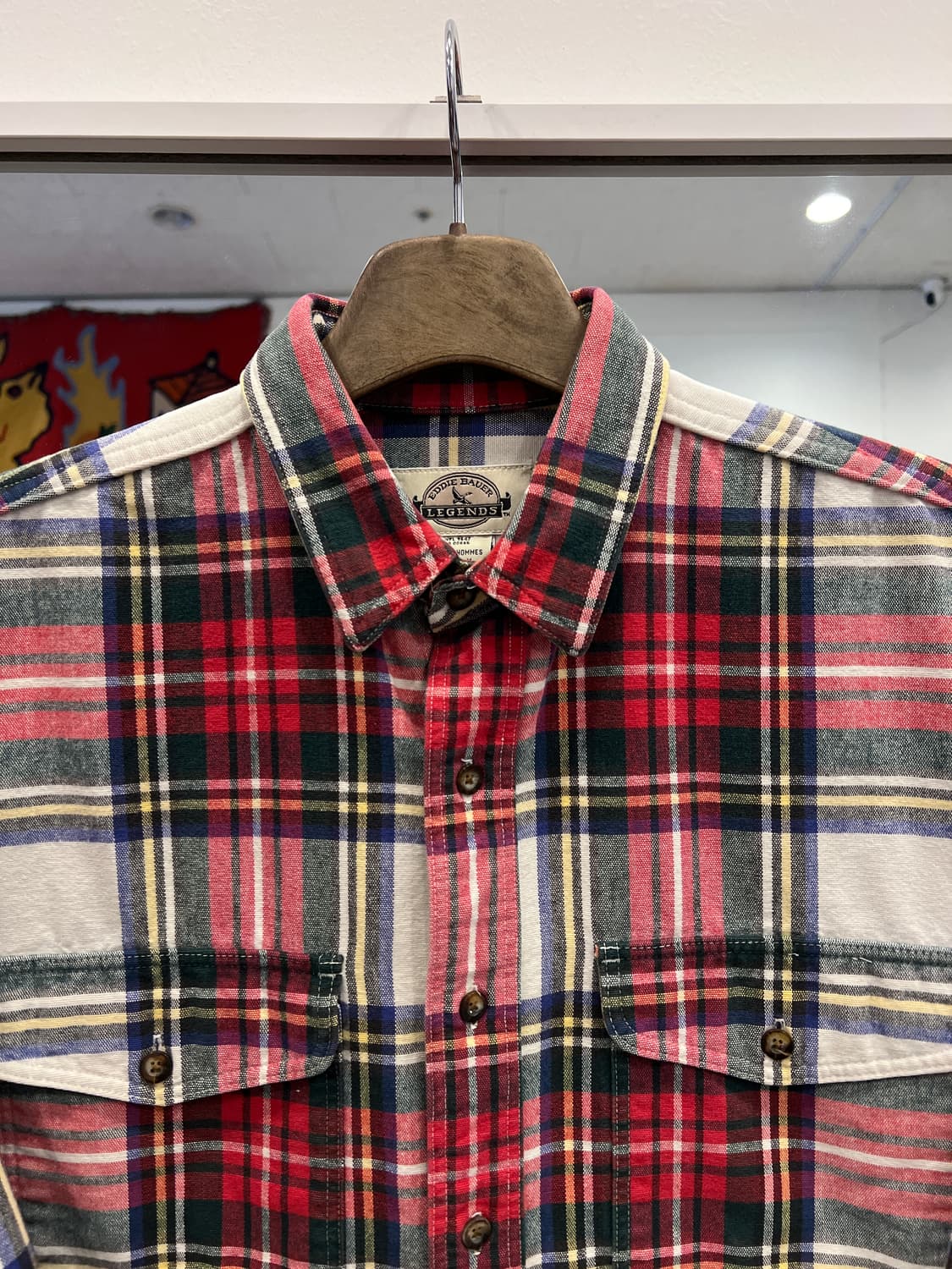 Eddie Bauer 에디바우어 헤비코튼 마드라스 체크 셔츠 상품이미지3