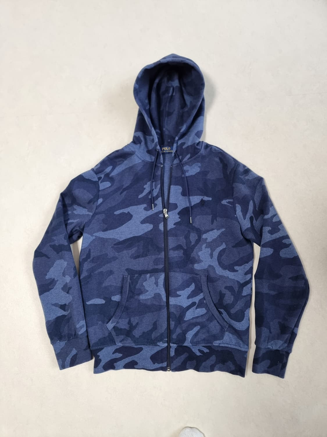 폴로 랄프로렌 블루 카모 후드 집업 상품이미지1