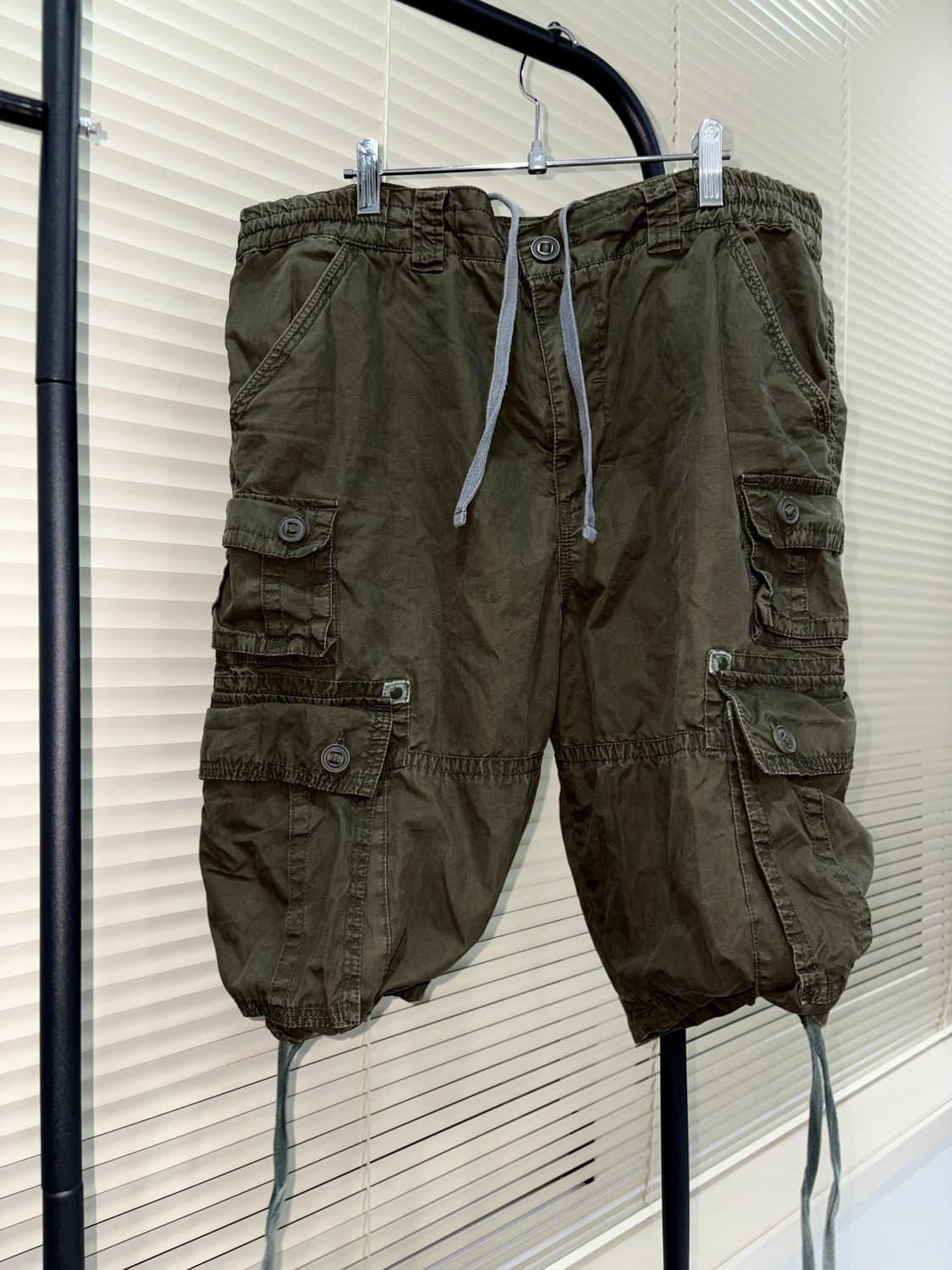 Flying Scotsman 카키 멀티포켓 카고 반바지 상품이미지1