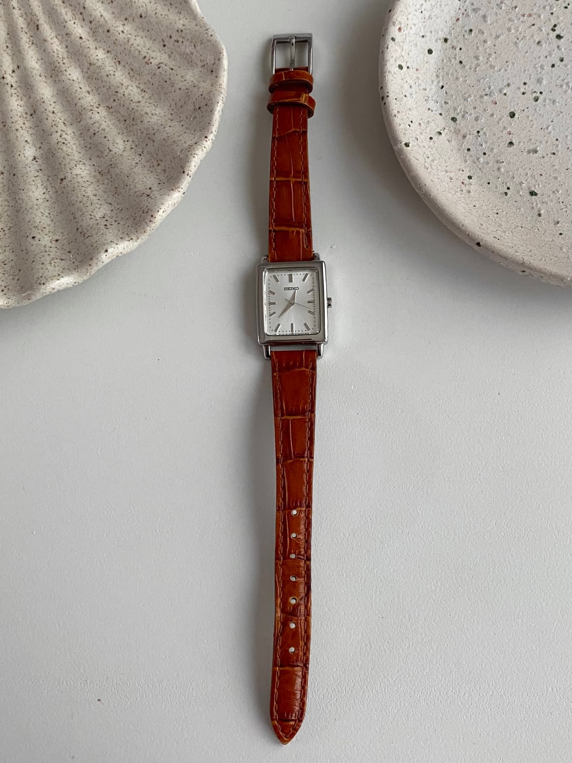 Seiko 세이코 스퀘어 실버 쿼츠 상품이미지5