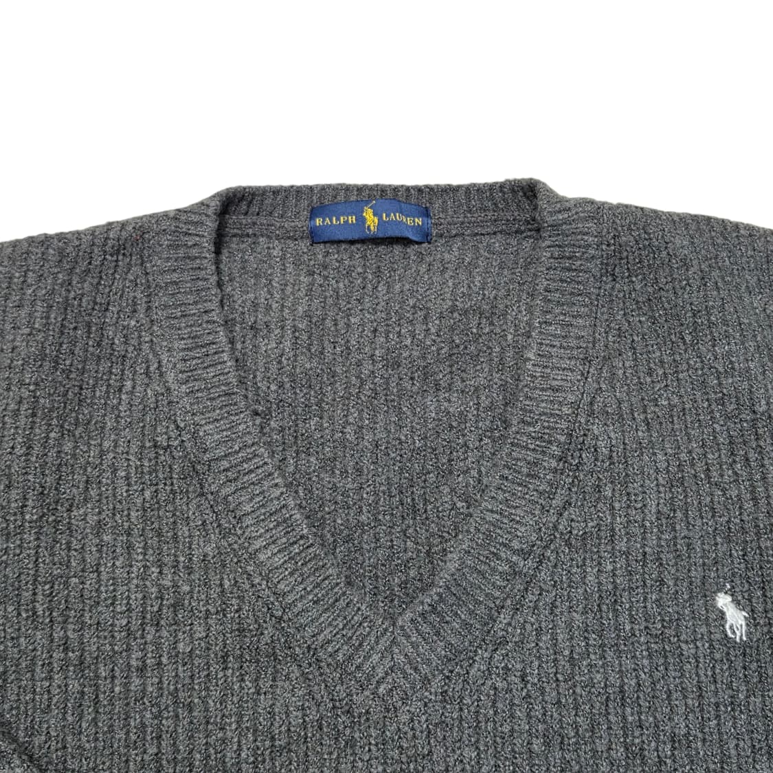 RALPH LAUREN 폴로 랄프로렌 올드 빈티지 브이넥 니트 
 상품이미지3