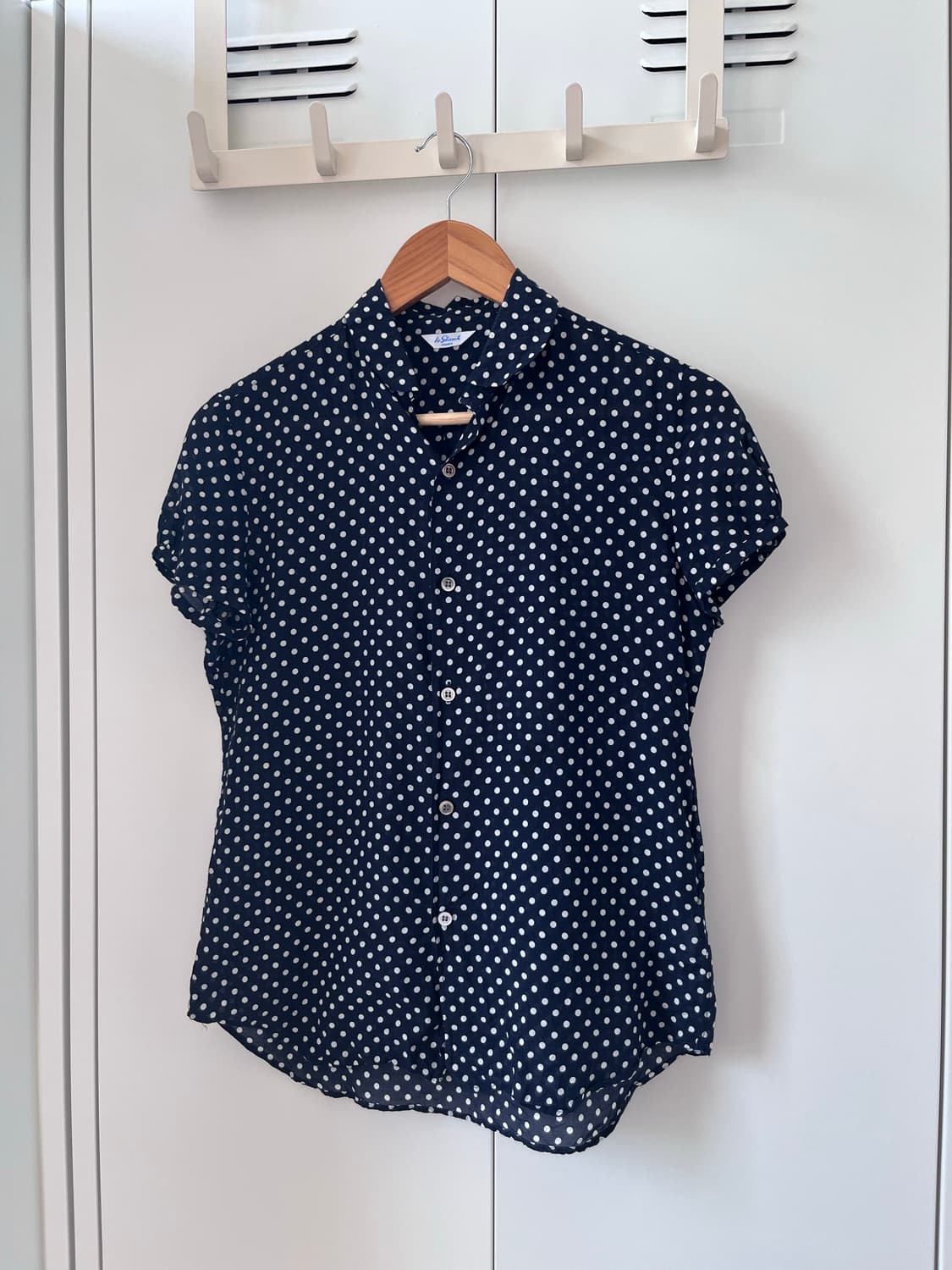 Leglarik France 도트 캡소매 블라우스 상품이미지5