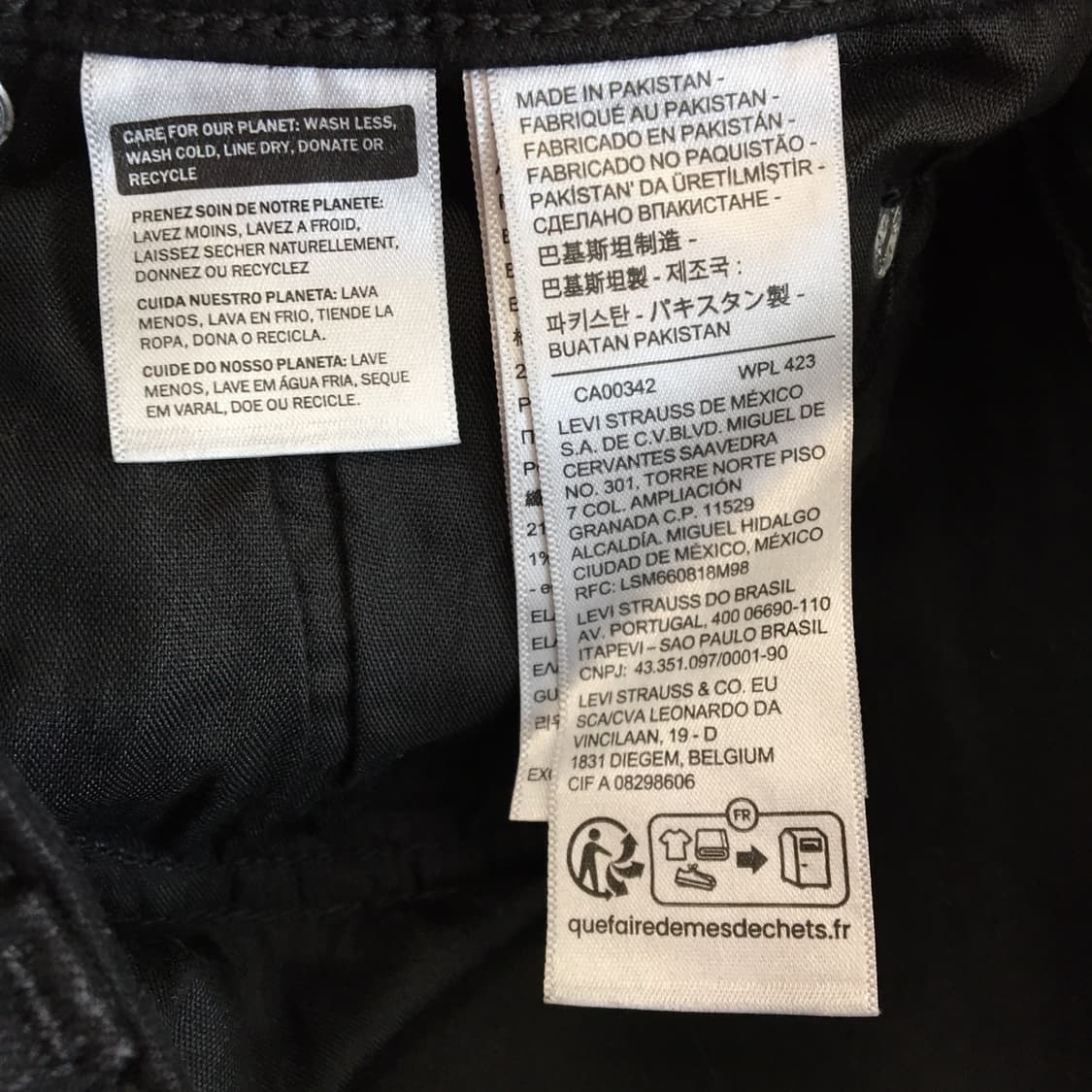 리바이스 726 플래어 블랙데님진 27-28 상품이미지6