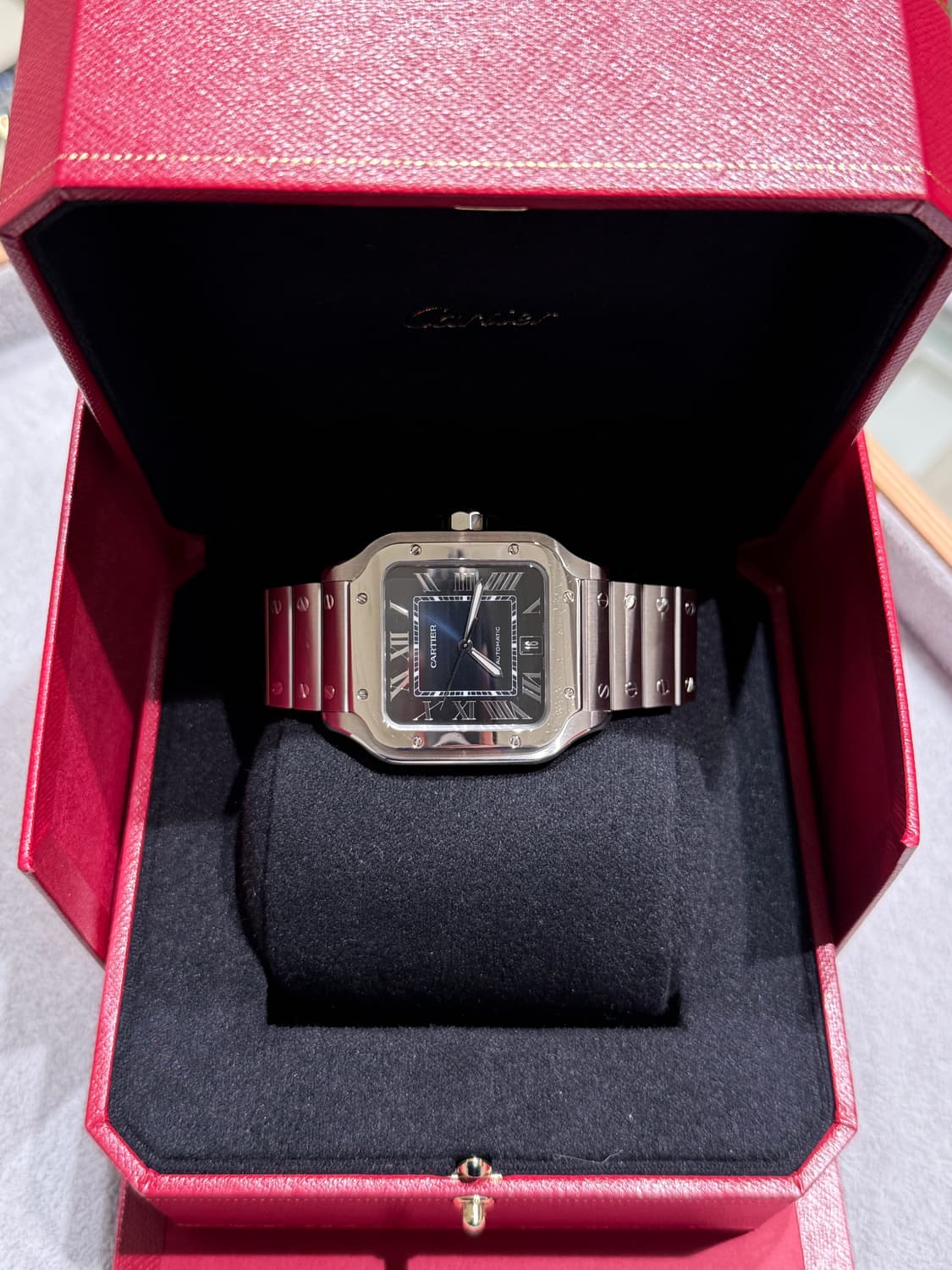 까르띠에 산토스 신형 라지 청판 22년  상품이미지2