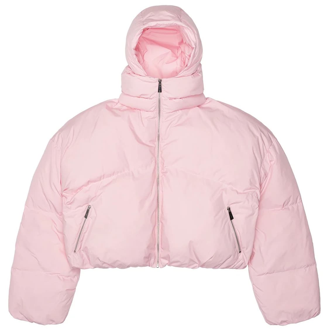 HWASAN 화산 크롭 더블넥 버블 패딩 핑크 상품이미지2