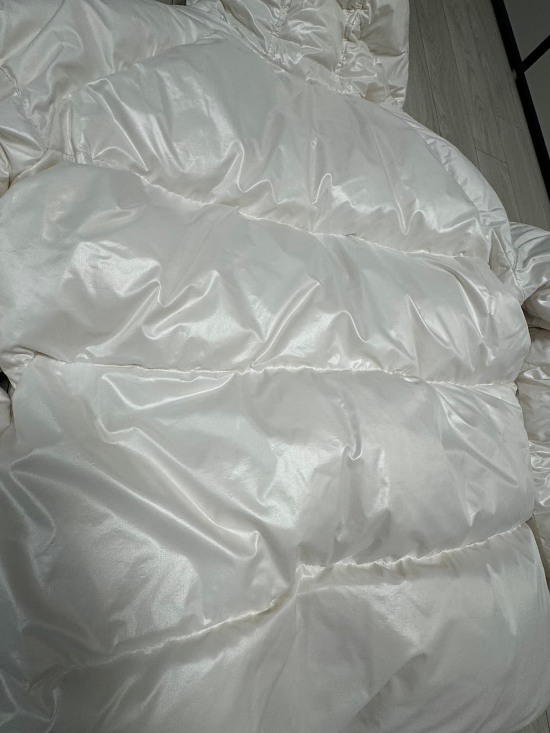 피레넥스 스탠 화이트 유광 후디드 패딩 XL 상품이미지7