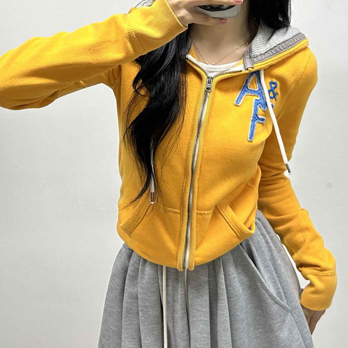 아베크롬비 y2k 여리핏 걸즈 후드집업 희귀져지(S) 상품이미지1