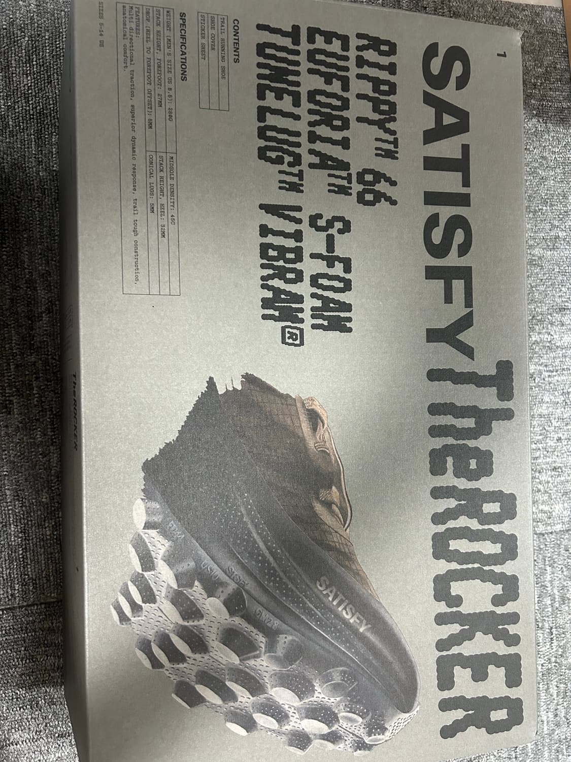 새티스파이 더라커 쉐도우 US8.5 265 (새제품) 상품이미지3