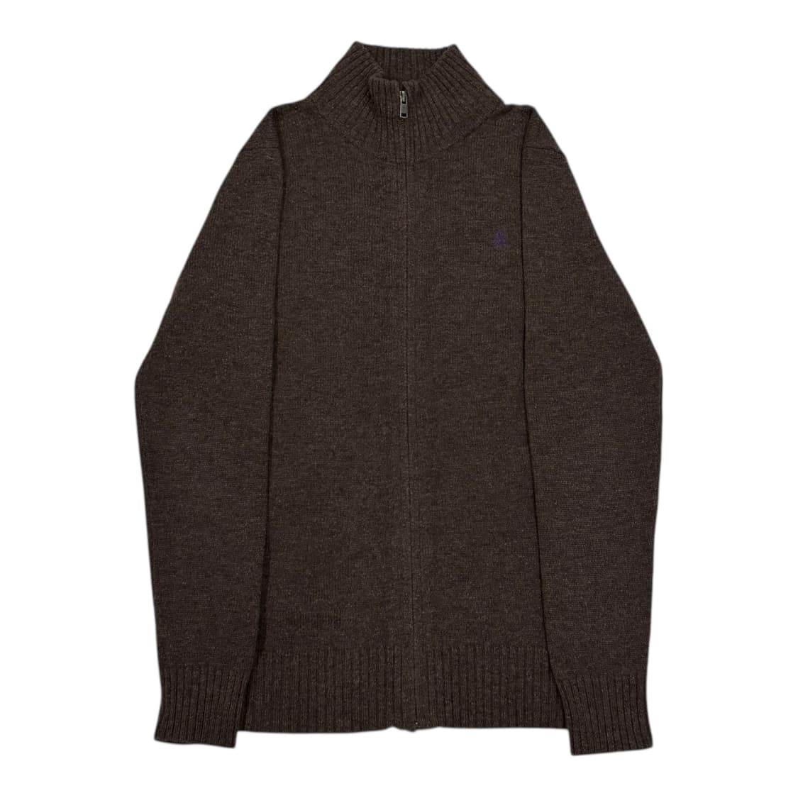 폴로 랄프로렌 빈티지 브라운 니트집업 자켓 L 상품이미지1