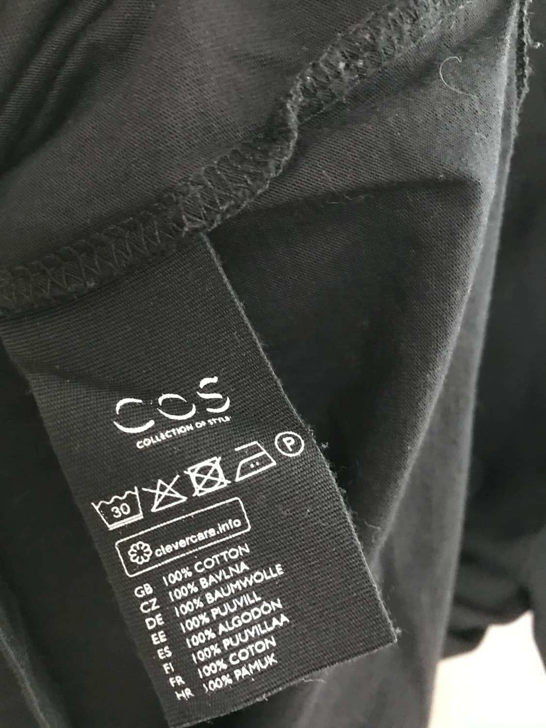 코스 COS 블랙 목폴라 긴팔 티셔츠 XS 상품이미지4