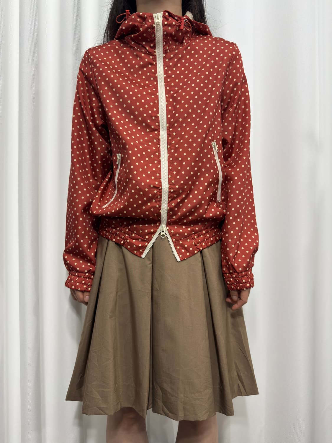 indivi beige midi pleats skirt 상품이미지2