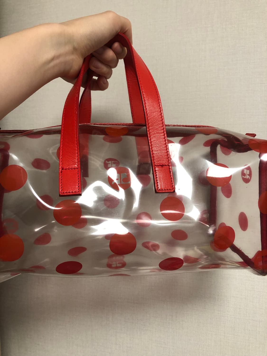 courreges pvc red dot bag 상품이미지3