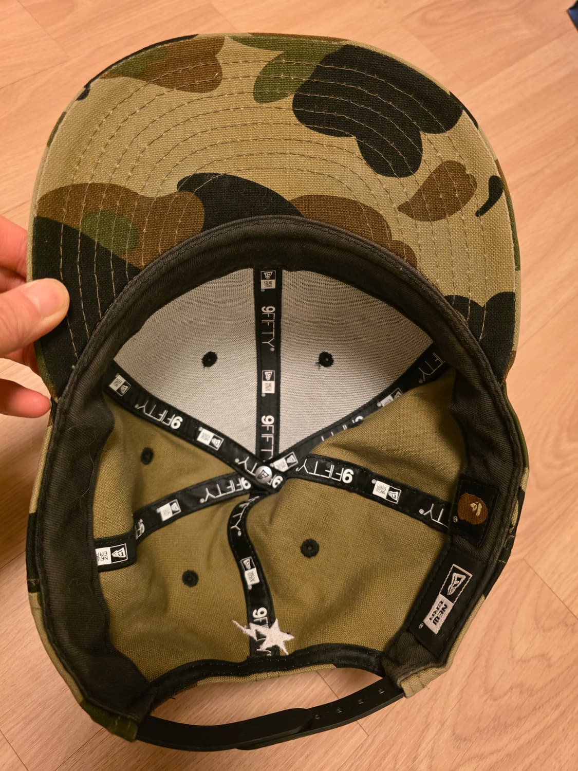 베이프×뉴에라 카모플라주 스냅백 상품이미지5