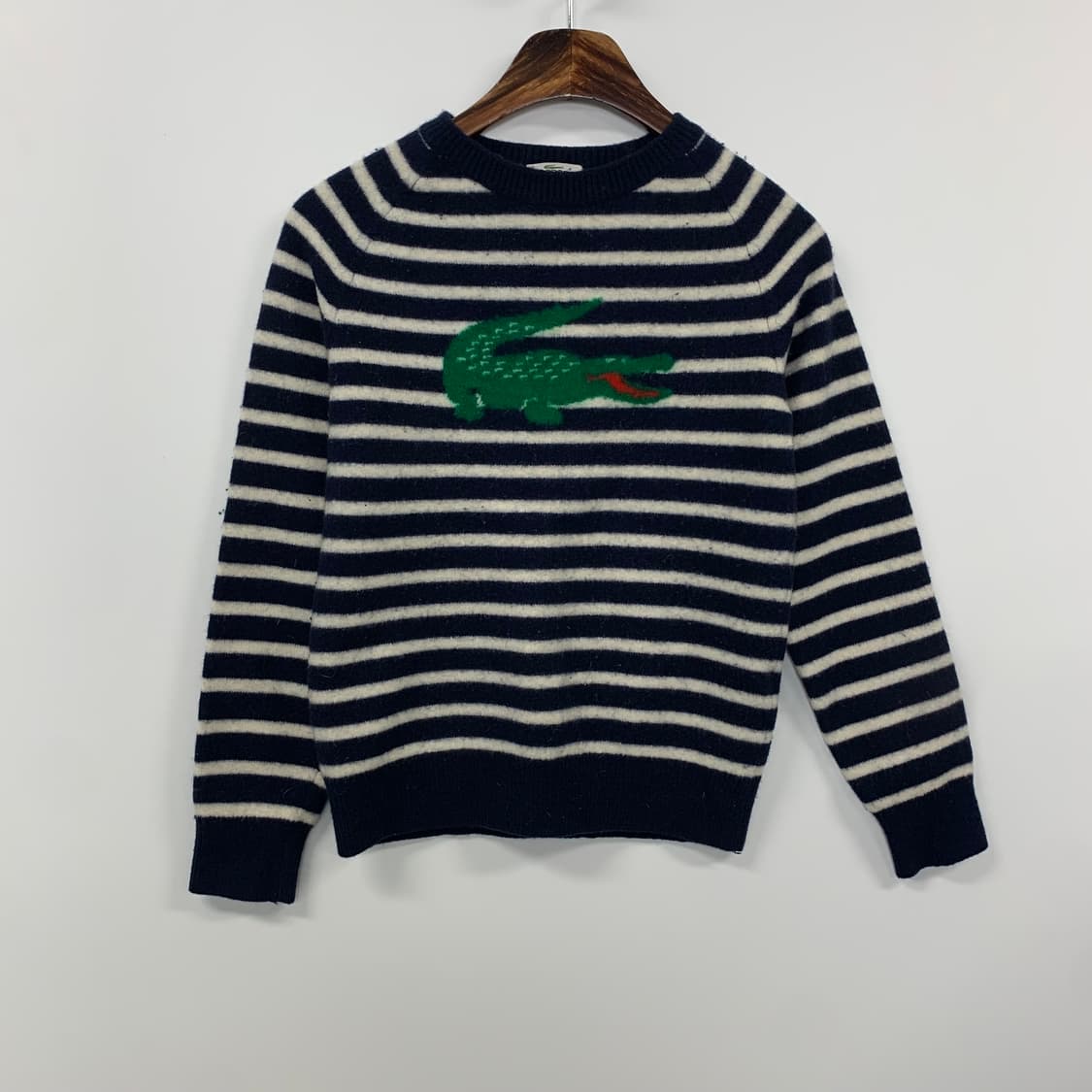 라코스테 빅로고 네이비 스트라이프 니트 상품이미지2