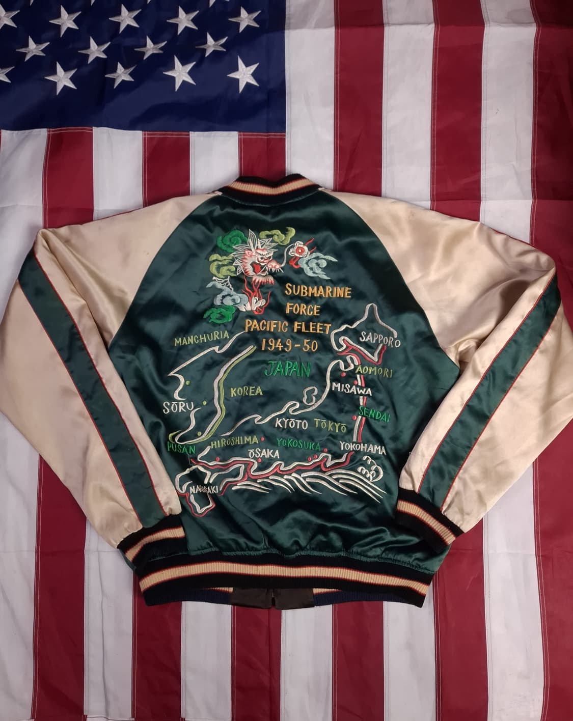 오리지날 테일러토요 1950's style 리버서블 스카쟌 상품이미지1