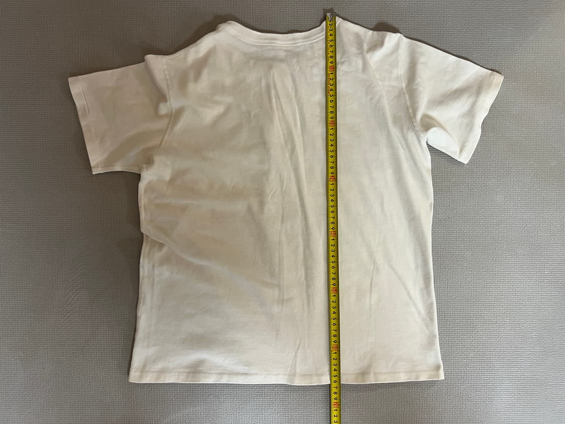 무료배송 - 니들워크 헨리넥 반팔티(화이트) 40 상품이미지5